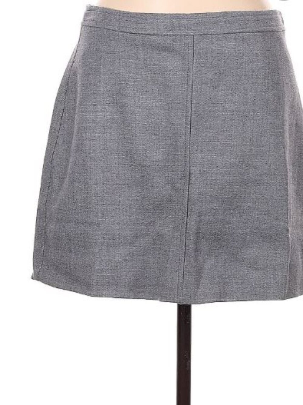 J. Crew Women's Gray Wool mini Skirt size 8 with pockets